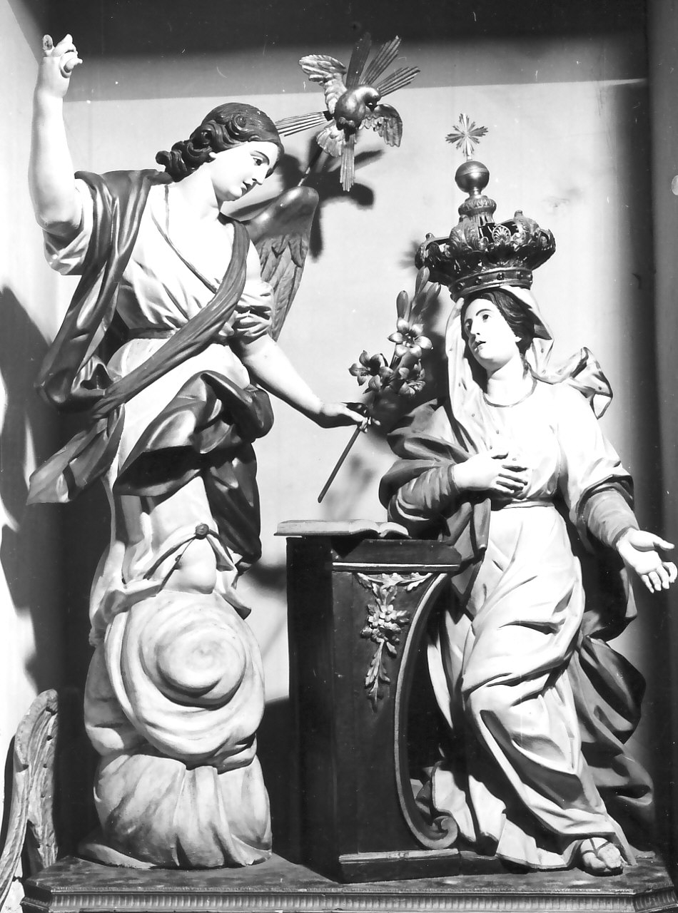Annunciazione (gruppo scultoreo) - bottega Italia meridionale (sec. XIX)