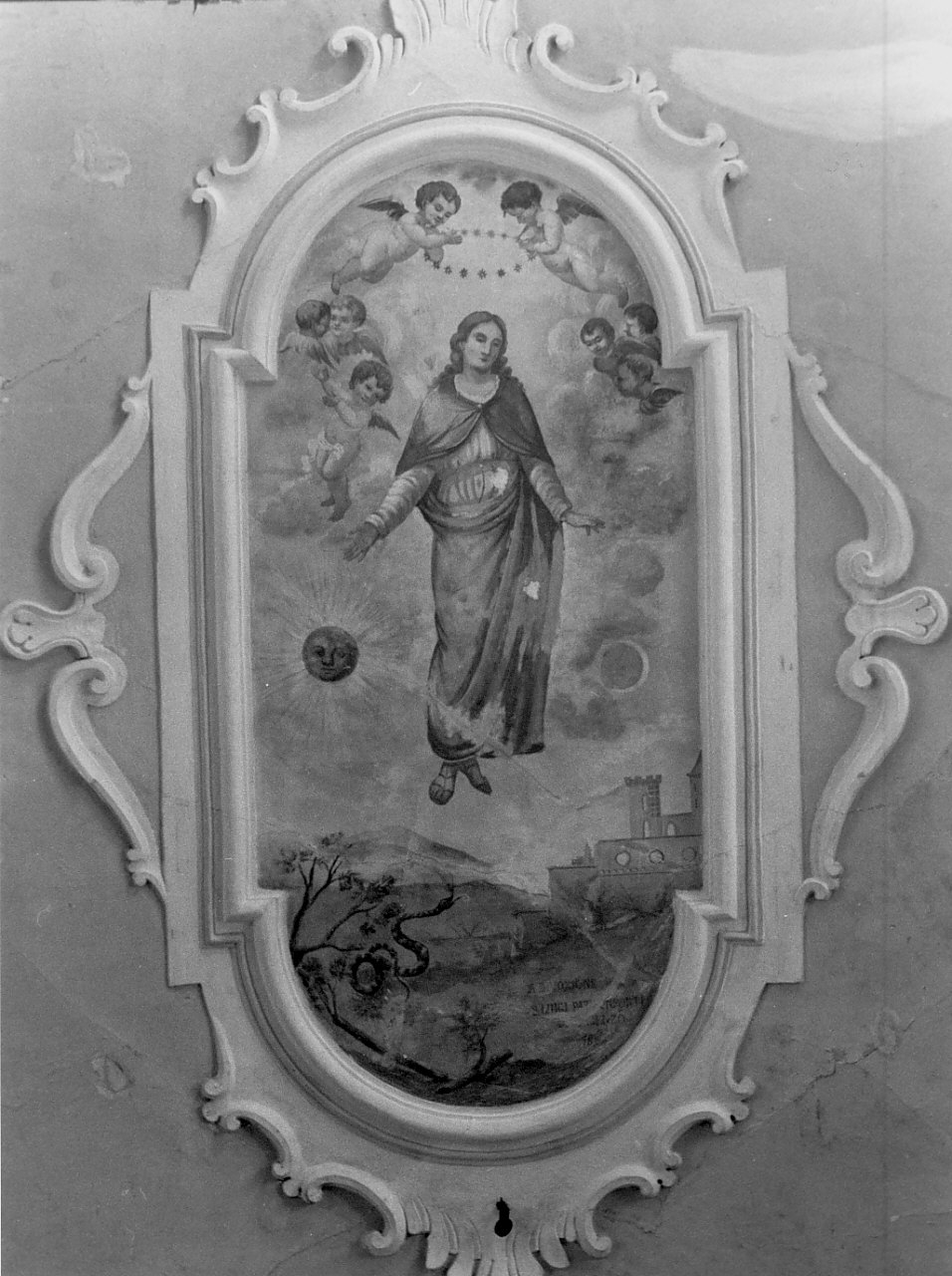 assunzione della Madonna (dipinto, opera isolata) - ambito Italia meridionale (sec. XIX)