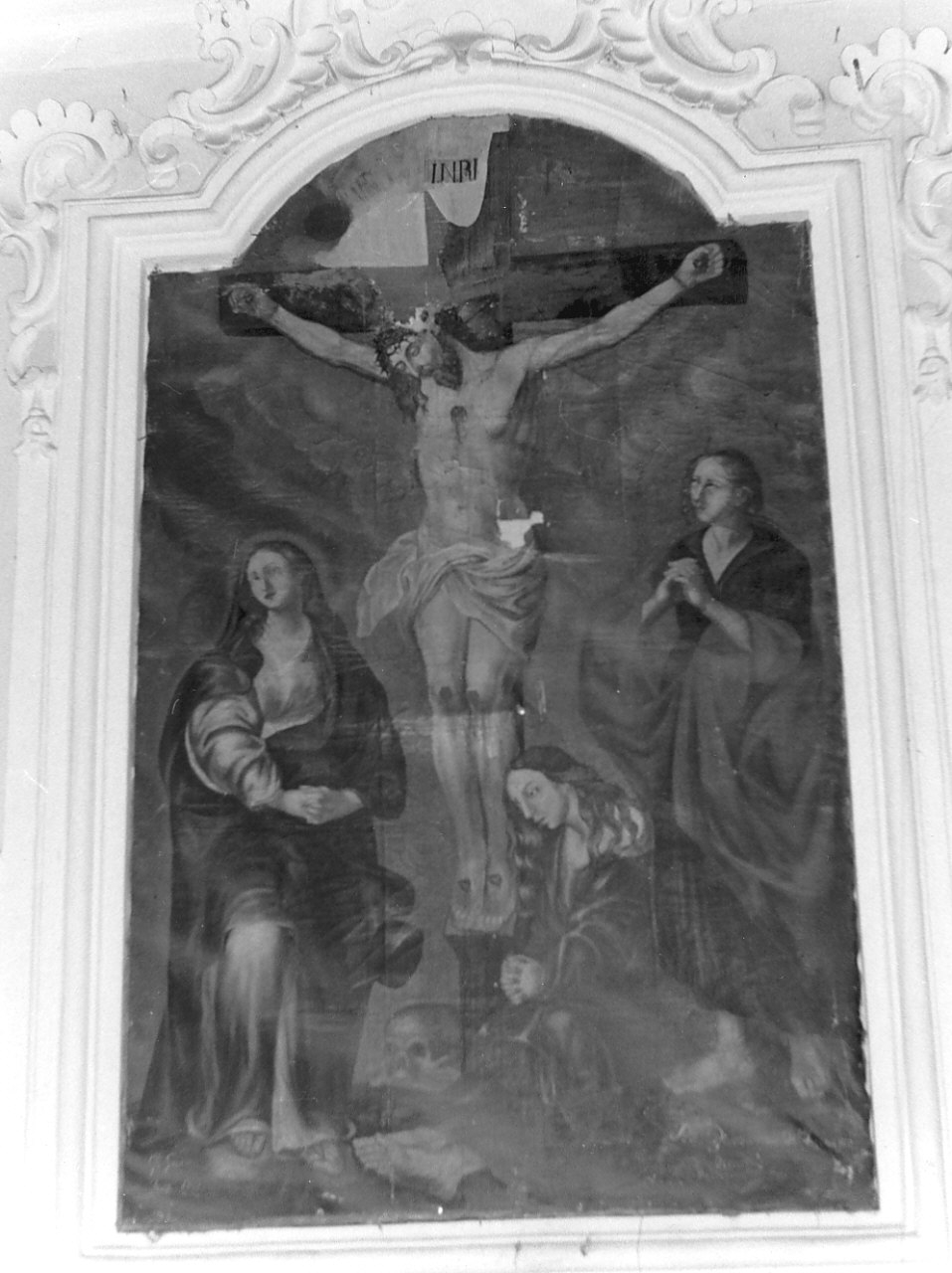 crocifissione di Cristo (dipinto, opera isolata) - ambito Italia meridionale (seconda metà sec. XIX)