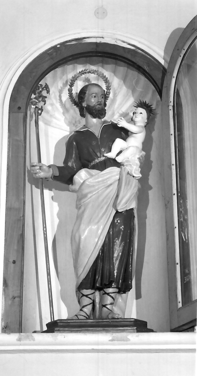 San Giuseppe e Gesù Bambino (statua) - bottega Italia meridionale (metà sec. XIX)