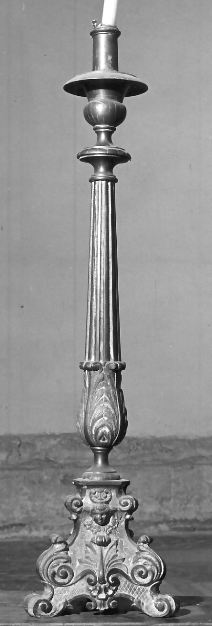candelabro, opera isolata - bottega Italia meridionale (sec. XIX)