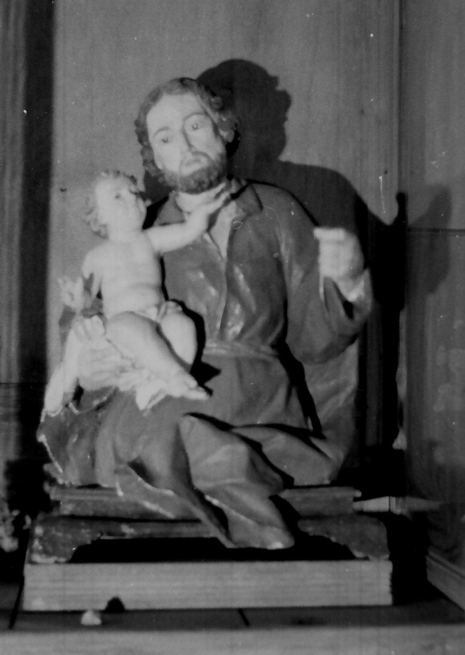 San Giuseppe e Gesù Bambino (busto, opera isolata) - bottega calabrese (sec. XVIII)