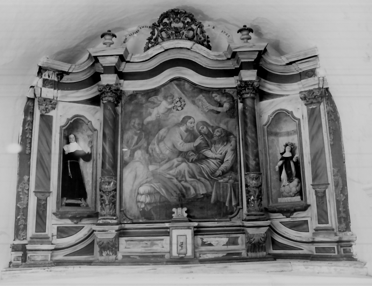 mostra d'altare, complesso decorativo - bottega calabrese (secc. XVII/ XVIII)