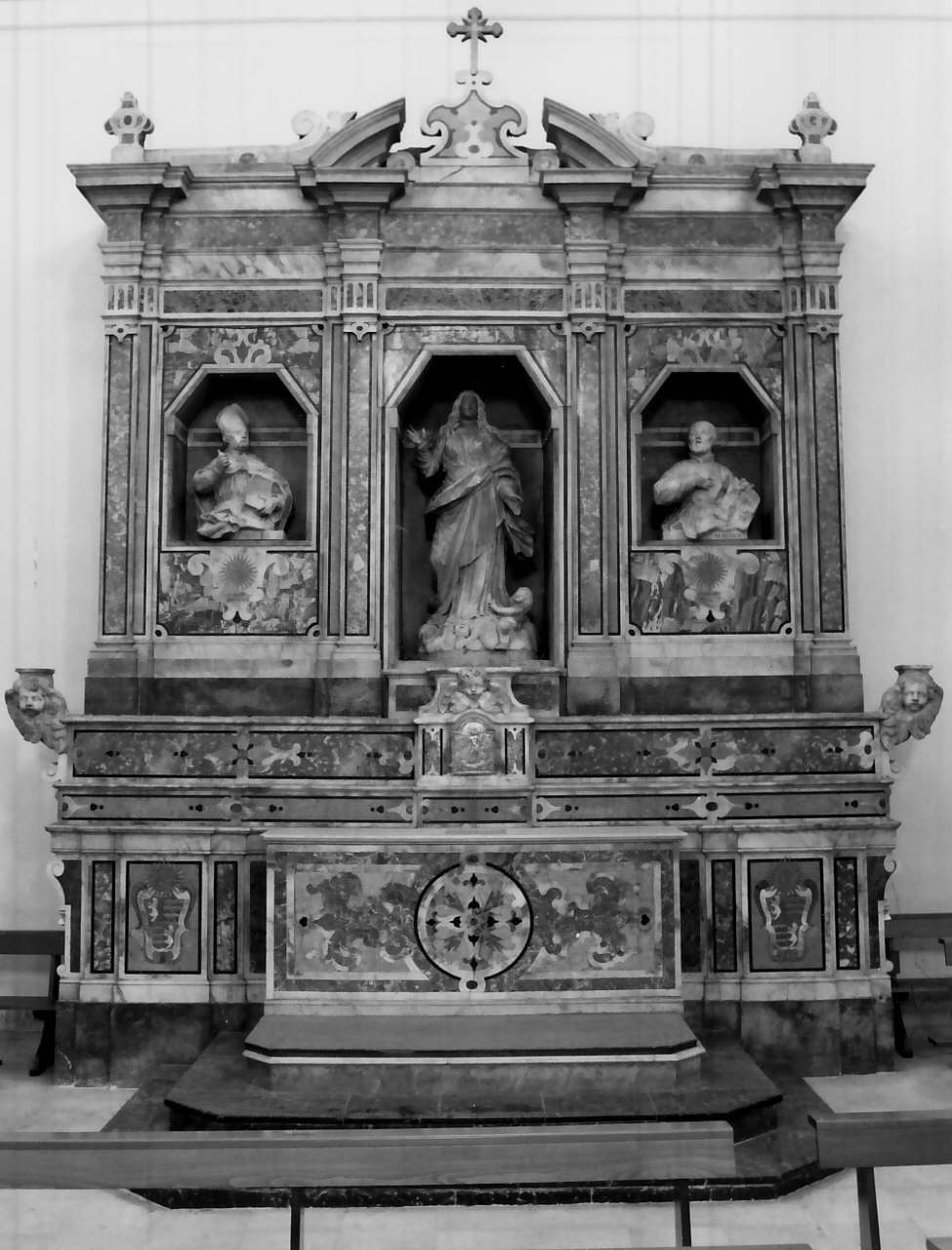 altare, complesso decorativo - bottega napoletana (sec. XVIII)
