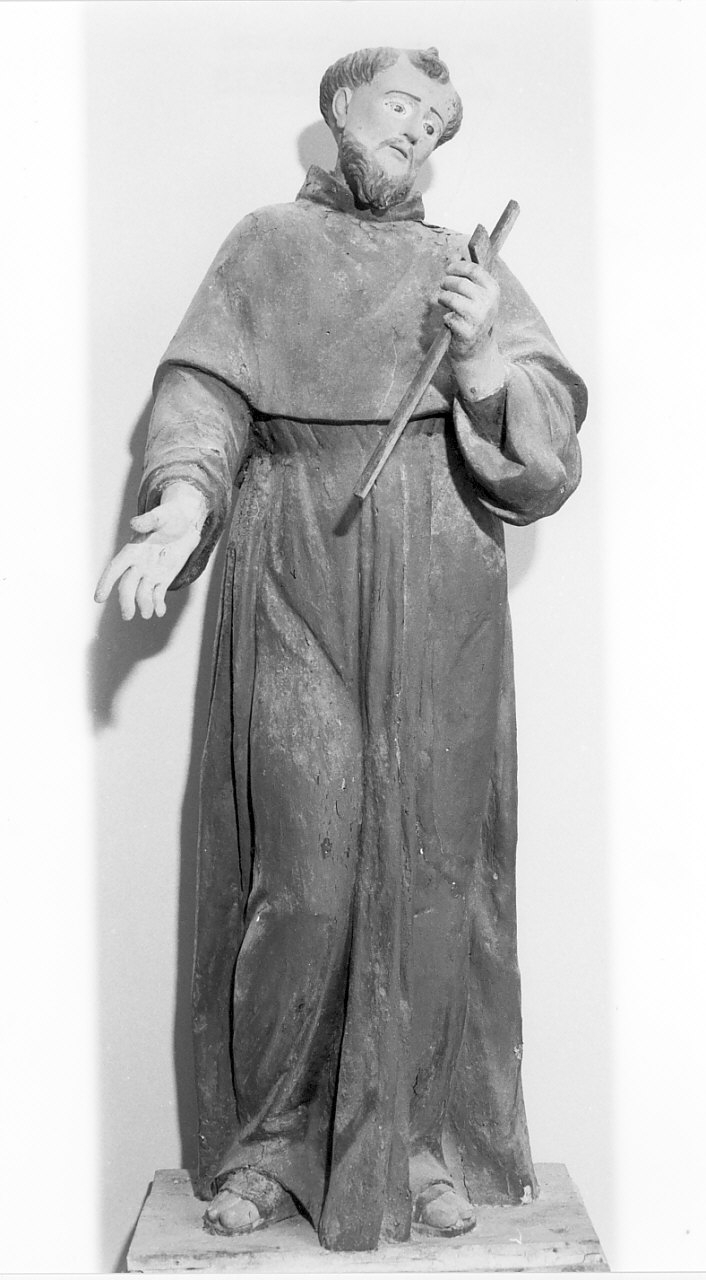 San Francesco d'Assisi (statua, opera isolata) - bottega napoletana (fine sec. XVIII)