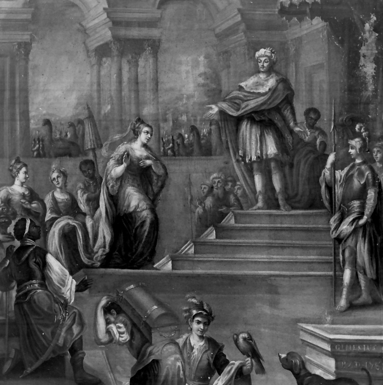 Salomone e la regina di Saba (dipinto) di Gualtieri Genesio (sec. XVIII)