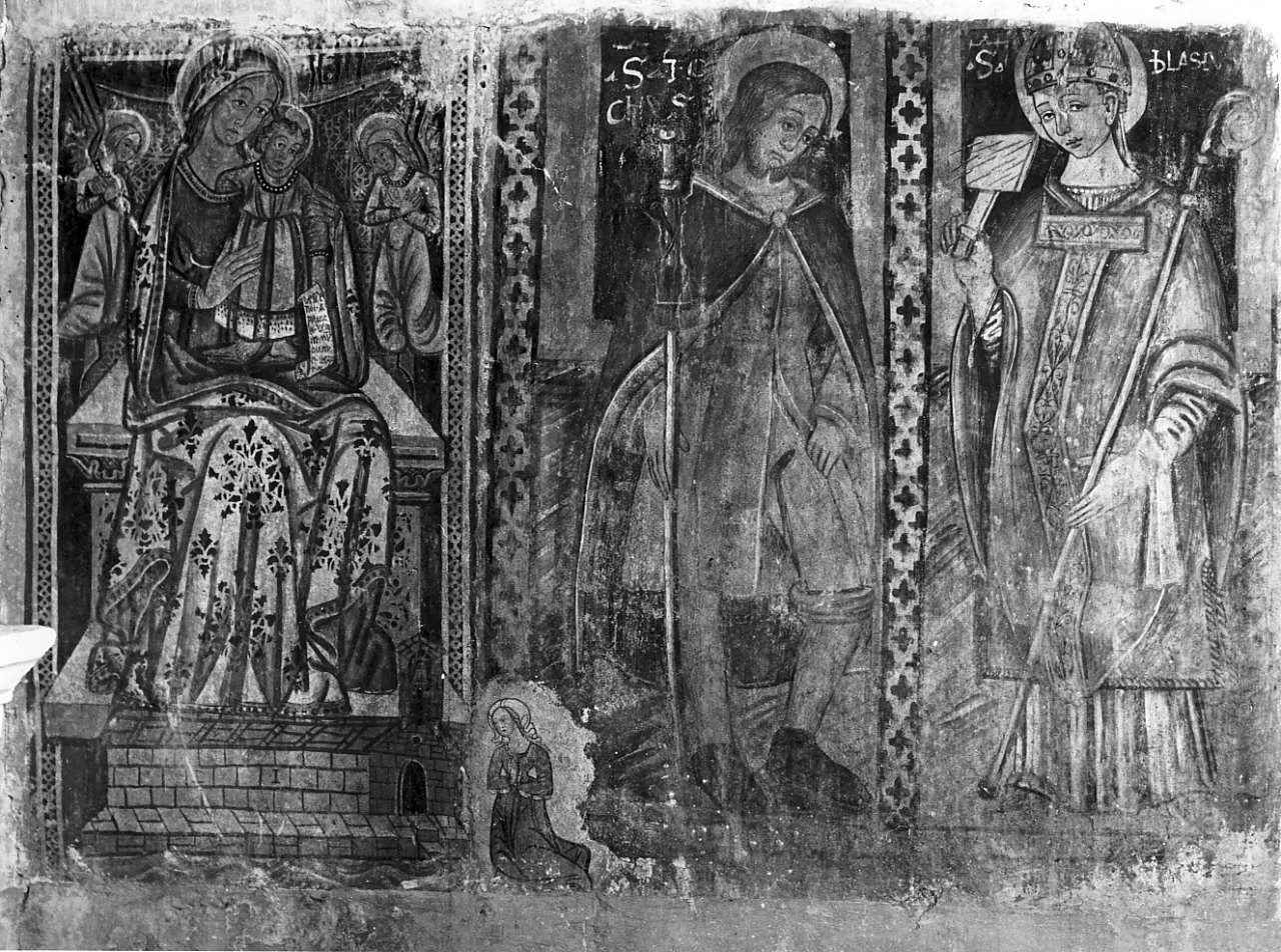 Madonna di Costantinopoli e Santi (dipinto, opera isolata) - ambito Italia meridionale (fine/inizio secc. XIV/ XV)