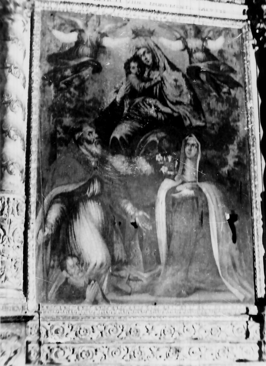Madonna del Carmelo e santi (altare) di De Vicario Domenico (sec. XVIII)