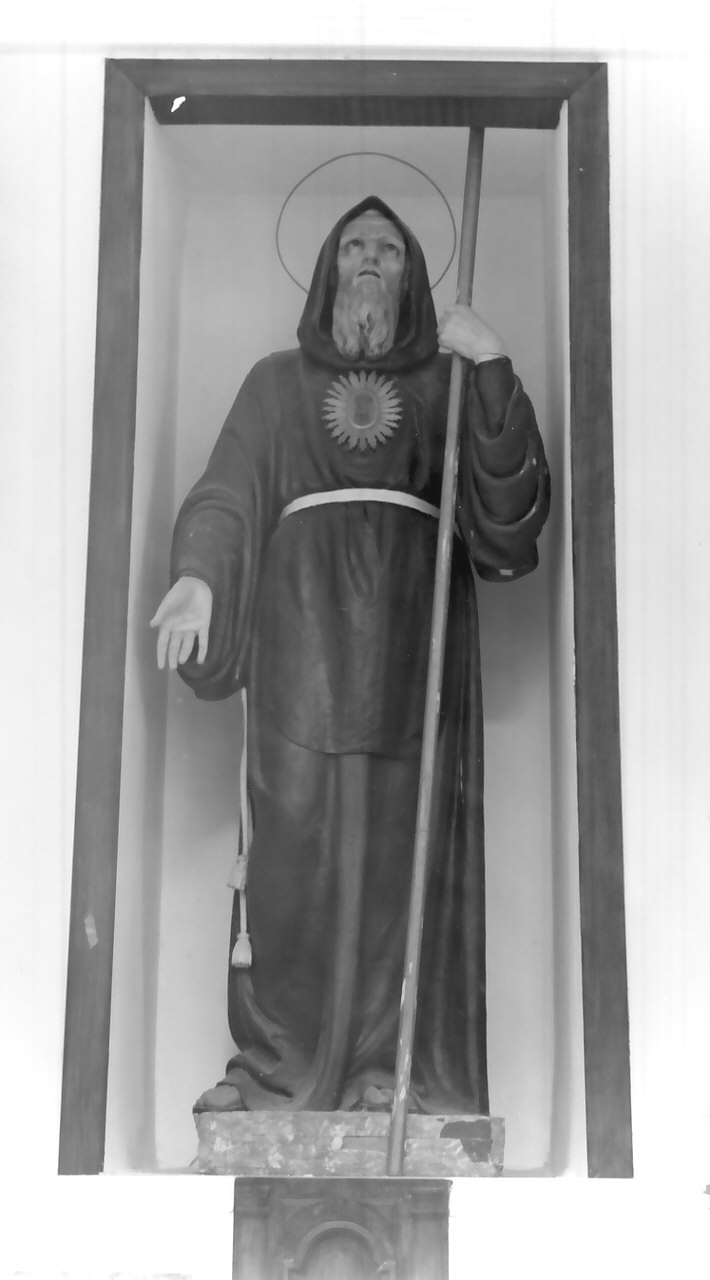 San Francesco di Paola (statua, opera isolata) - bottega Italia meridionale (fine sec. XIX)