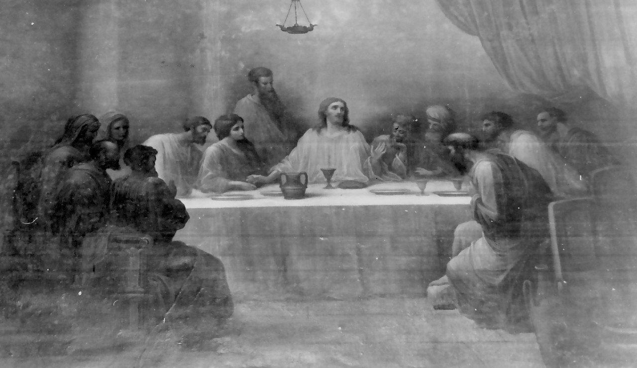 ultima cena (dipinto, opera isolata) di Sampietro Cosimo Damiano (sec. XX)