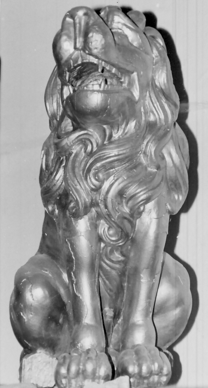 leoni (statua, coppia) - bottega Italia meridionale (fine/inizio secc. XVII/ XVIII)