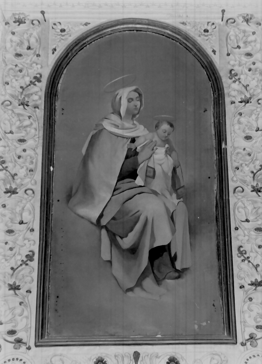 Madonna del Carmelo (dipinto, opera isolata) - ambito Italia meridionale (ultimo quarto sec. XIX)