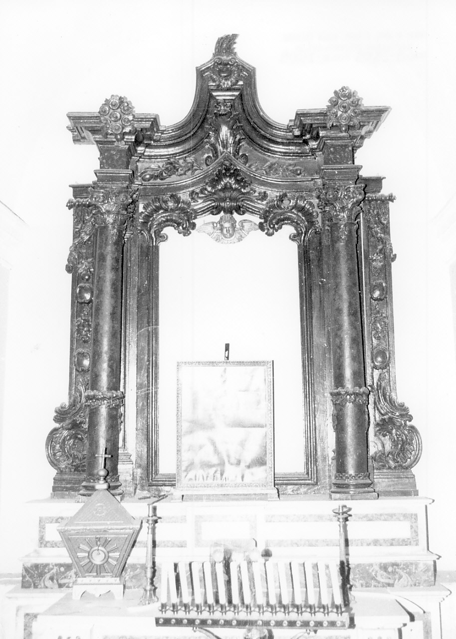 mostra d'altare, opera isolata - bottega Italia meridionale (metà sec. XVIII)