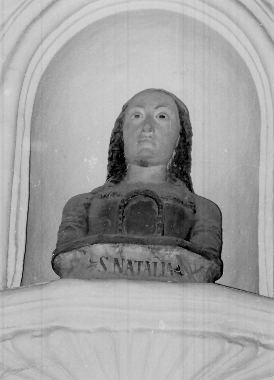 Santa Natalia, busto femminile (reliquiario - a busto) - bottega Italia meridionale (seconda metà sec. XVI)