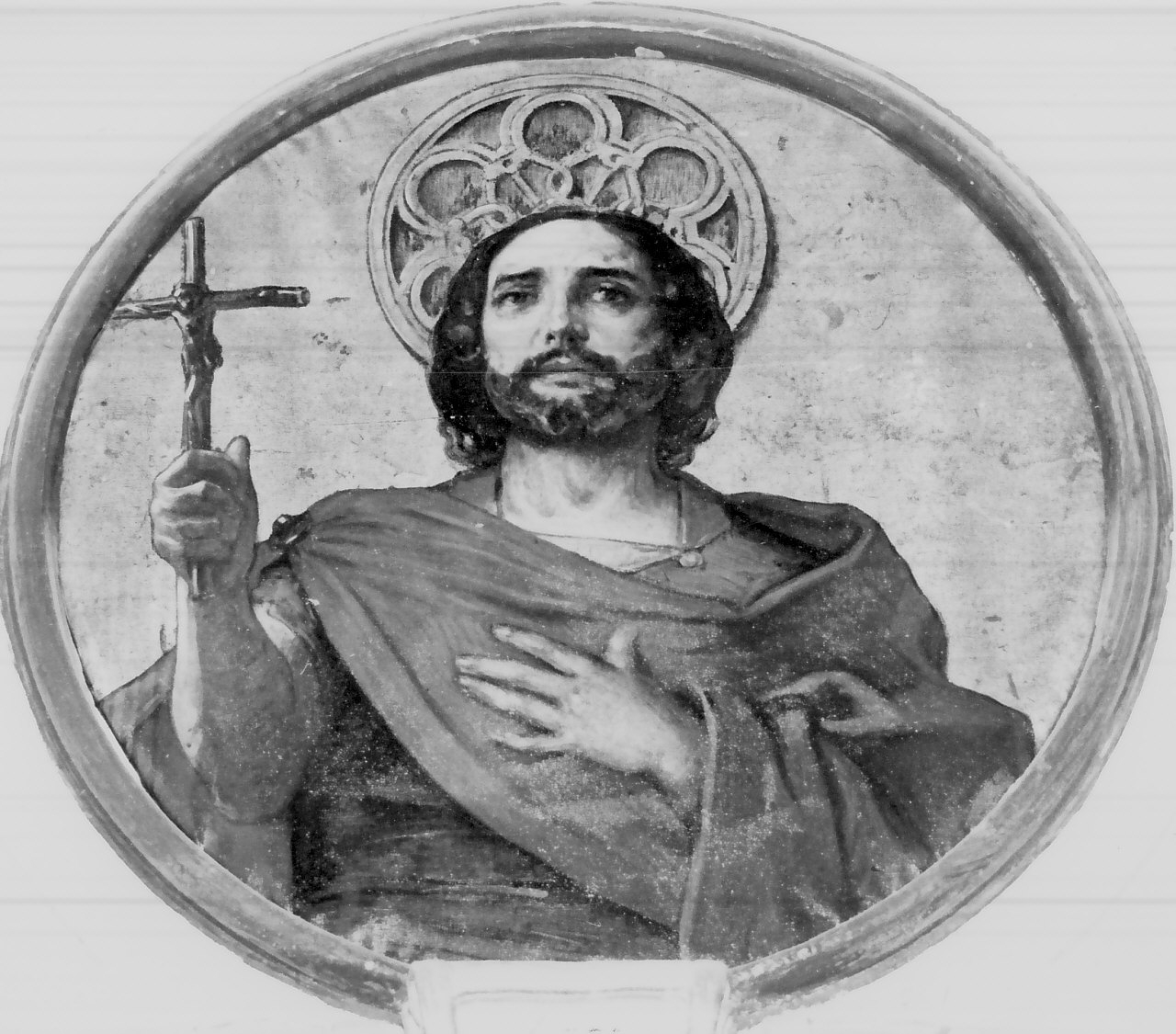 San Demetrio, Santo (dipinto, elemento d'insieme) di Morelli Domenico (fine sec. XIX)