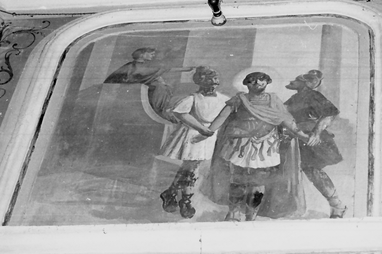 condanna di San Demetrio, episodio della vita di San Demetrio (dipinto, elemento d'insieme) - ambito Italia meridionale (sec. XX)