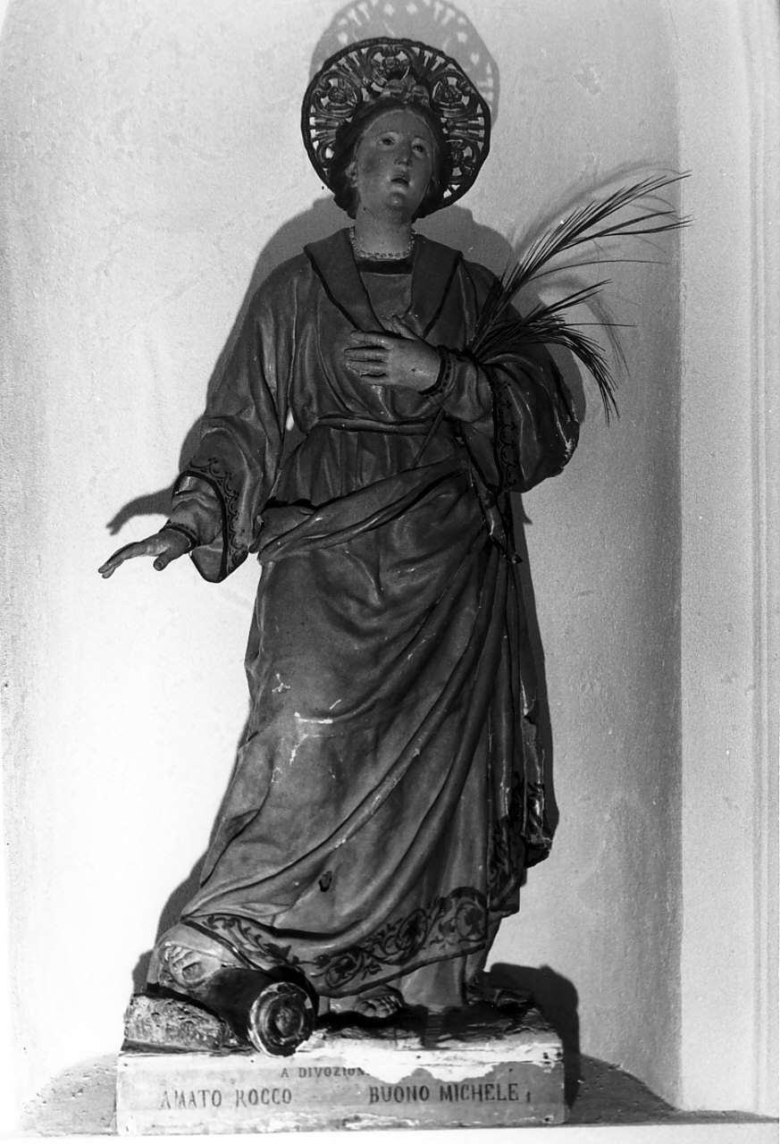 Santa Barbara (statua) - bottega pugliese (?) (fine sec. XIX)