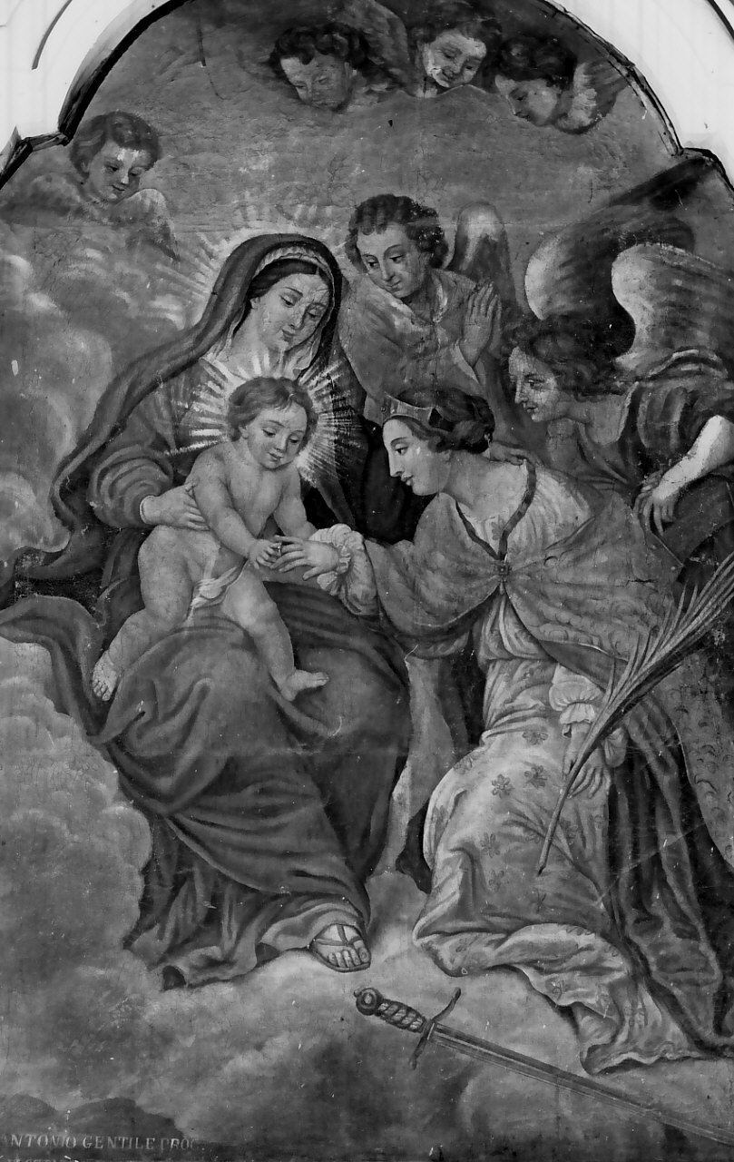 Madonna con Bambino (dipinto) - ambito Italia meridionale (sec. XIX)