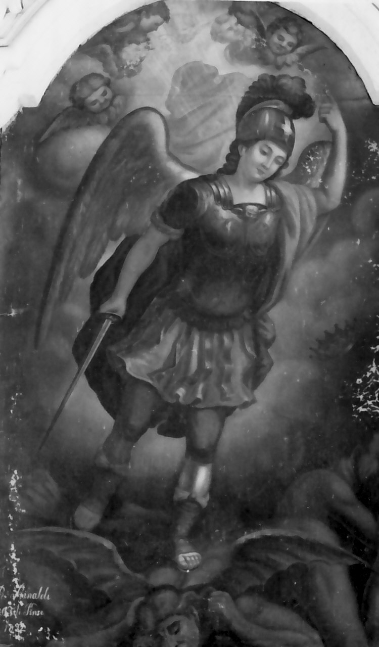 San Michele Arcangelo (dipinto) di Rinaldi Raffaele (sec. XIX)