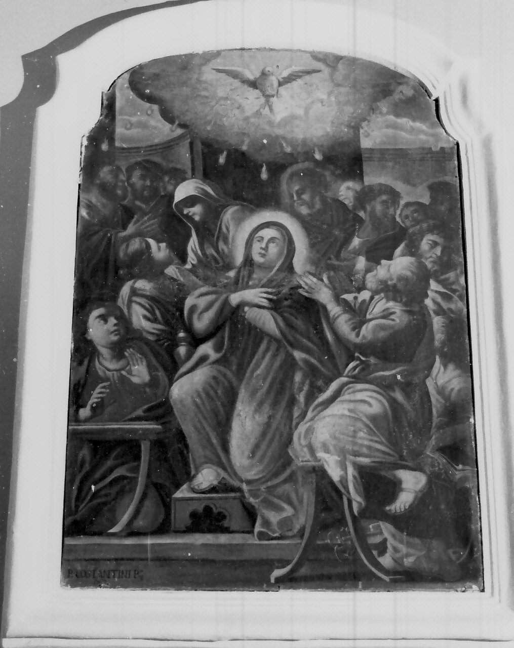 Pentecoste (dipinto, opera isolata) di Costantini Pietro (sec. XVIII)