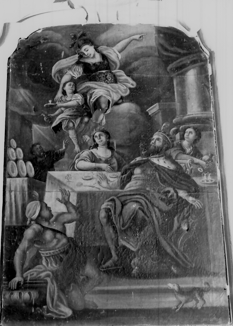 banchetto all'aperto (dipinto, opera isolata) - ambito Italia meridionale (seconda metà sec. XVIII)