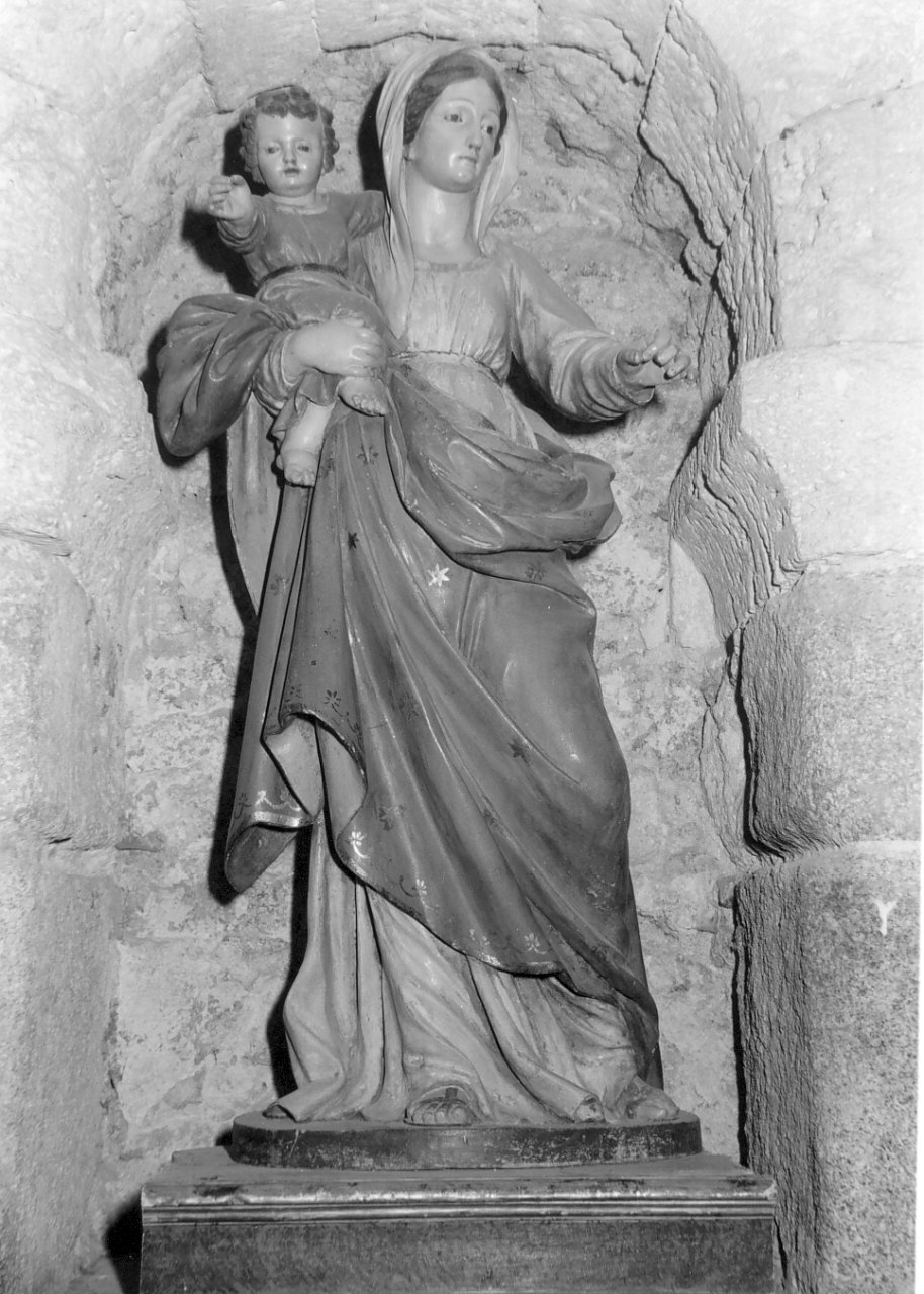 Madonna del Rosario (statua, opera isolata) - bottega napoletana (metà sec. XVIII)