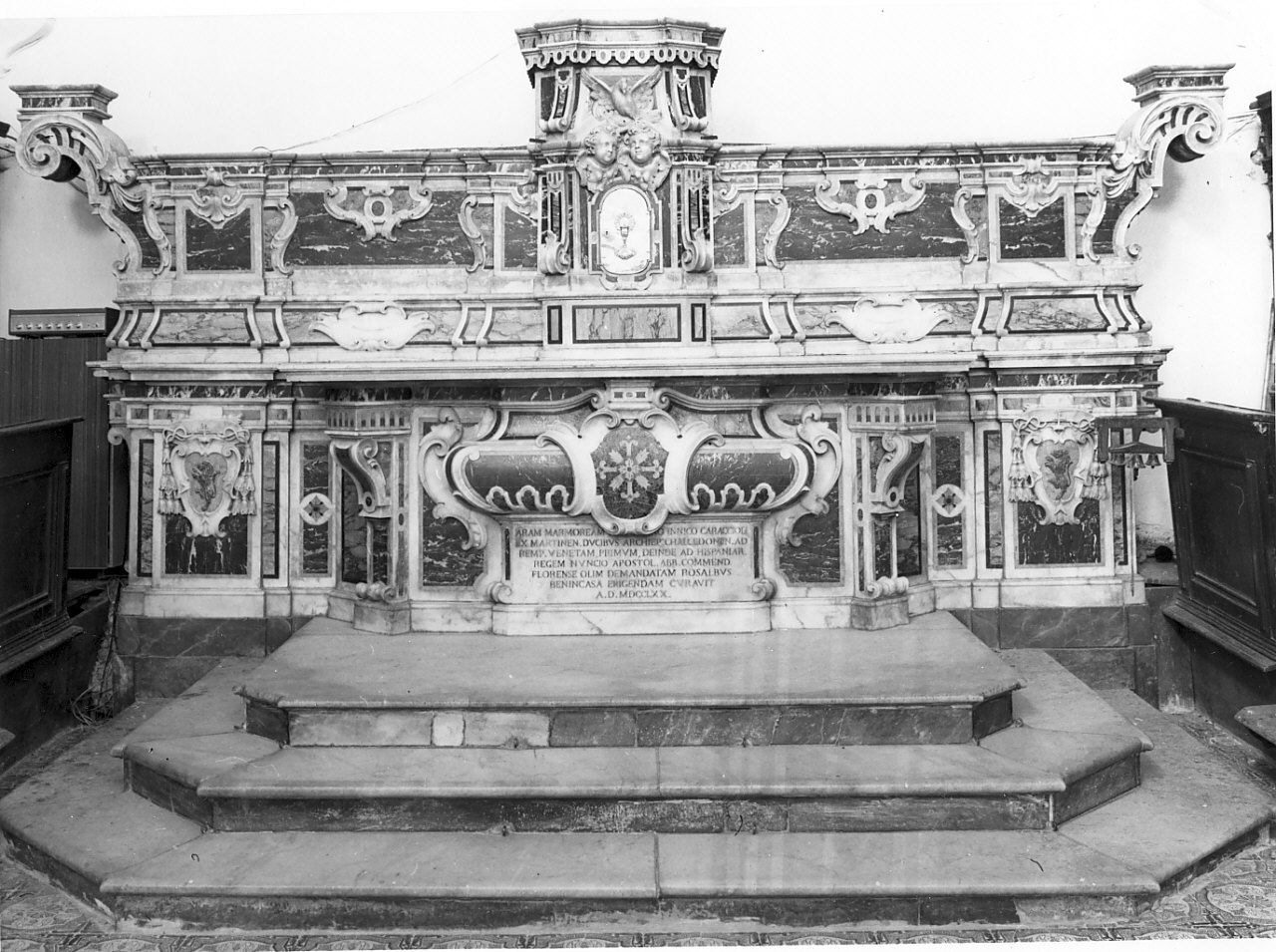 altare maggiore, opera isolata - bottega napoletana (sec. XVIII)