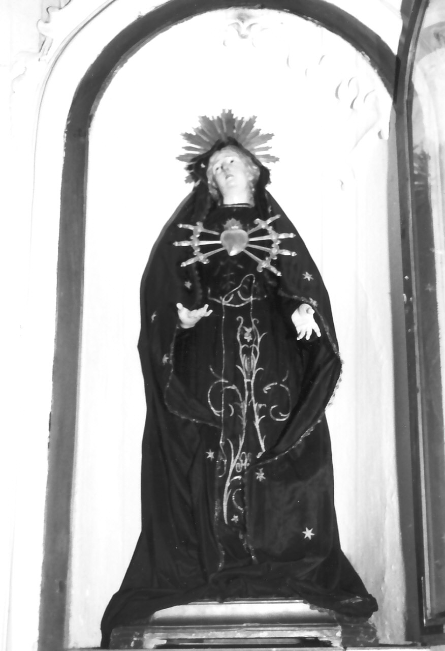 Madonna Addolorata (manichino, opera isolata) - bottega Italia meridionale (seconda metà sec. XIX)