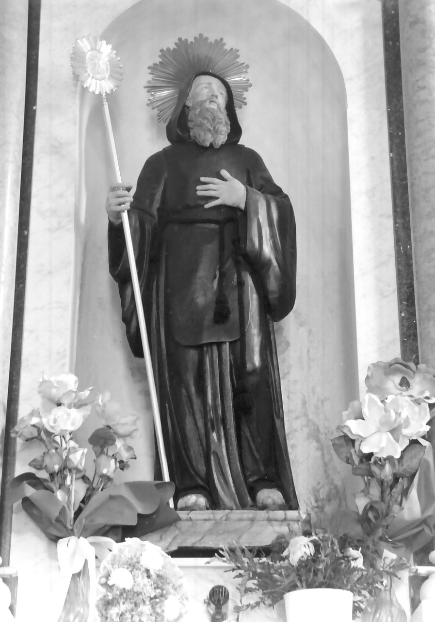 San Francesco di Paola (statua, opera isolata) - bottega Italia meridionale (ultimo quarto sec. XIX)