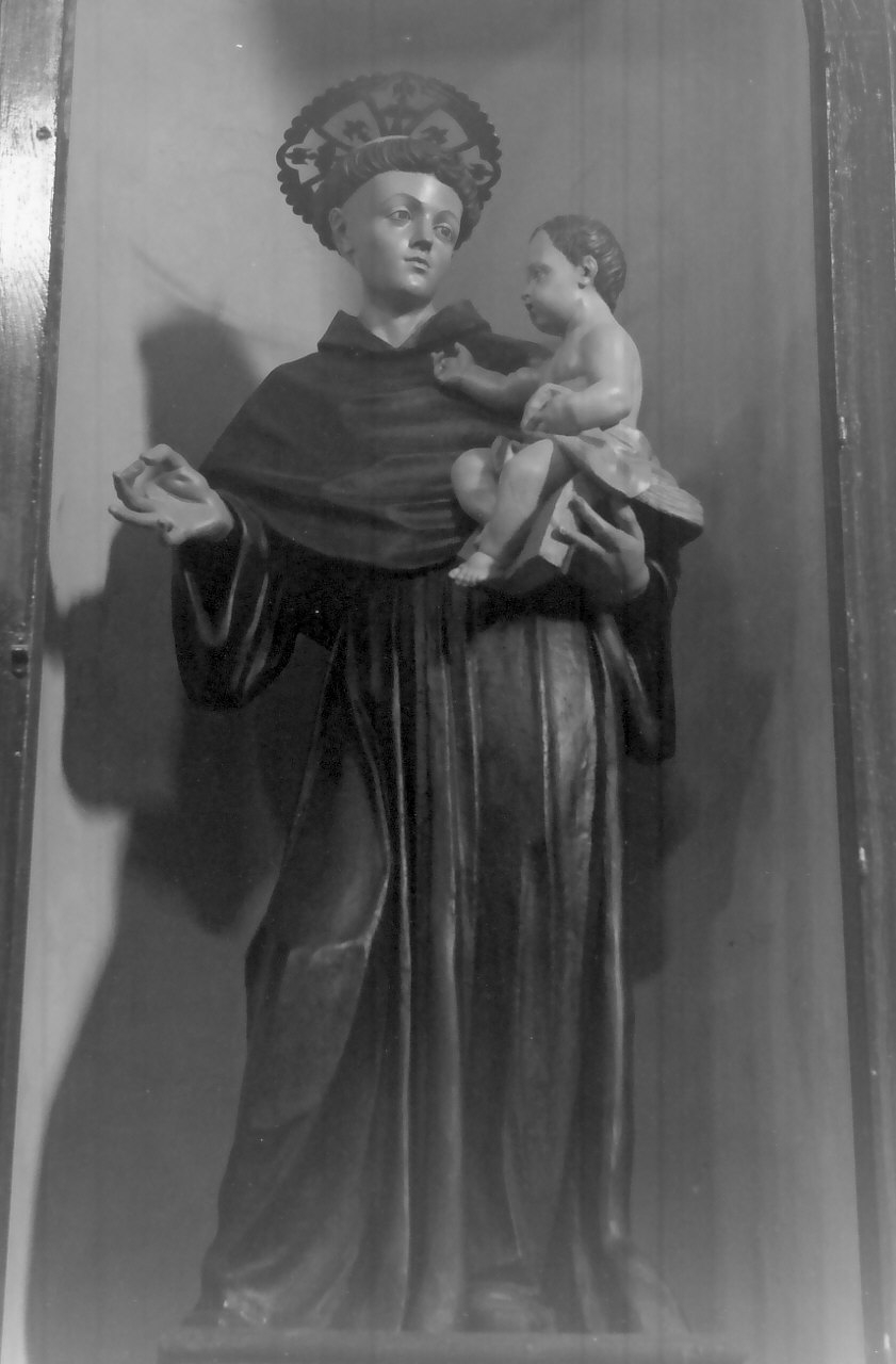 Sant'Antonio da Padova con il bambino (statua, opera isolata) - bottega Italia meridionale (seconda metà sec. XIX)