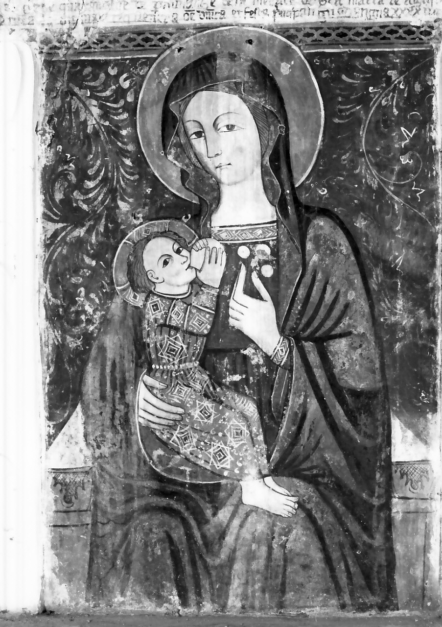 Madonna del Latte (dipinto, opera isolata) - ambito calabrese (fine/inizio secc. XV/ XVI)