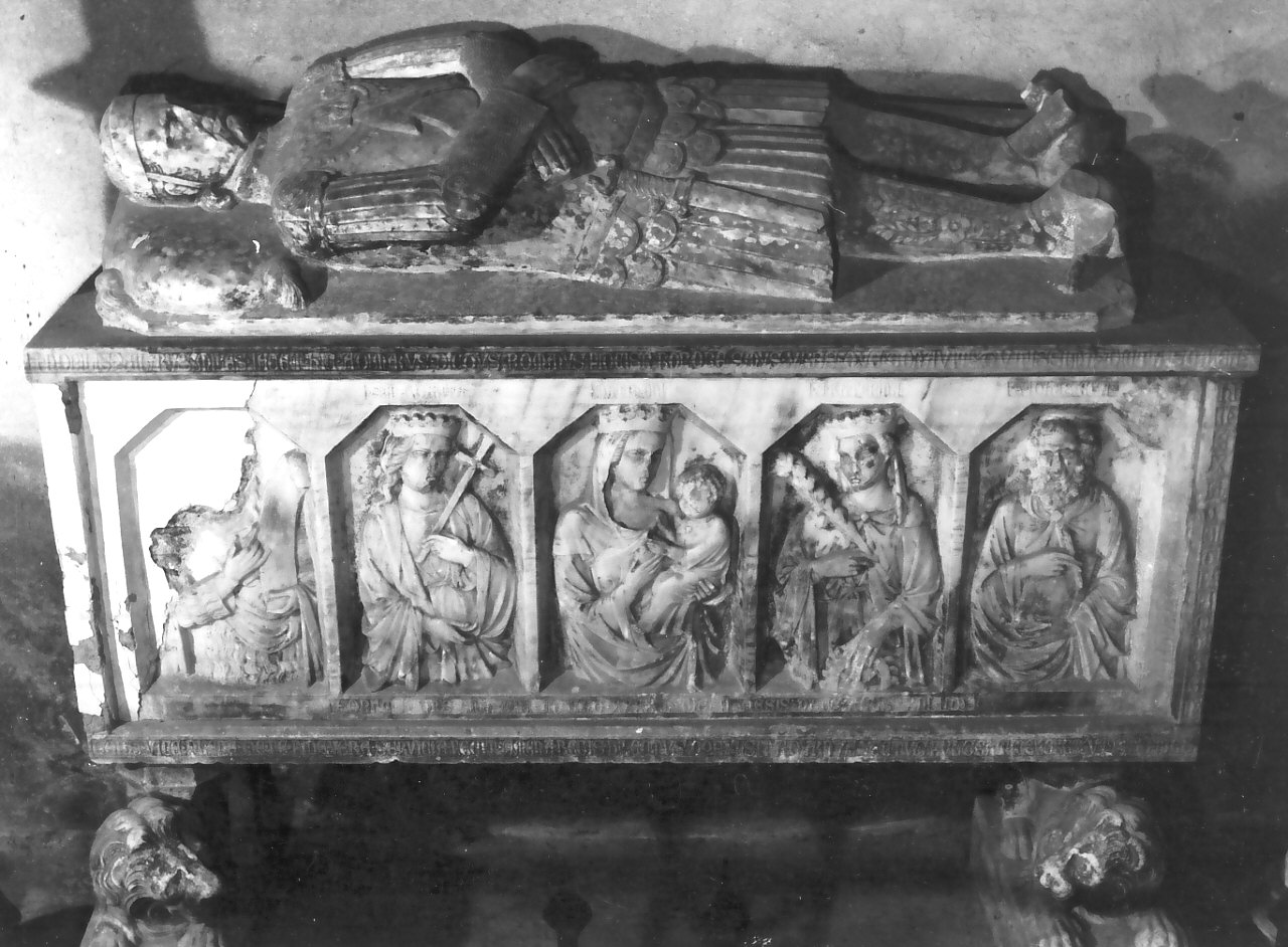 monumento funebre, opera isolata - bottega Italia meridionale (sec. XIV)