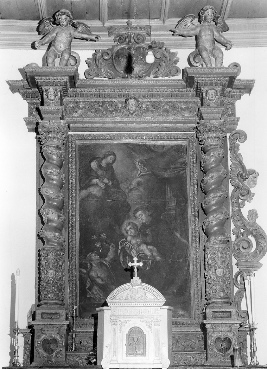 mostra architettonica d'altare, opera isolata - bottega calabrese (metà sec. XVIII)