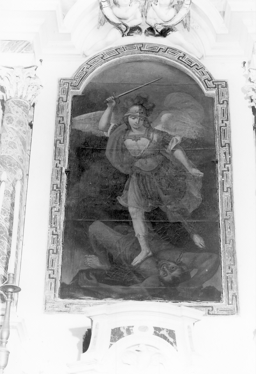 San Michele Arcangelo (dipinto, opera isolata) - bottega Italia meridionale (fine sec. XVIII)