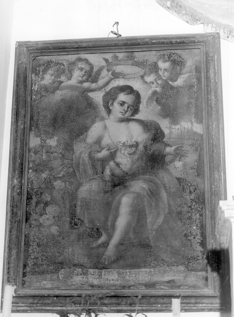 Gesù Bambino come Cristo Salvatore (dipinto, opera isolata) - ambito Italia meridionale (fine/inizio secc. XVIII/ XIX)