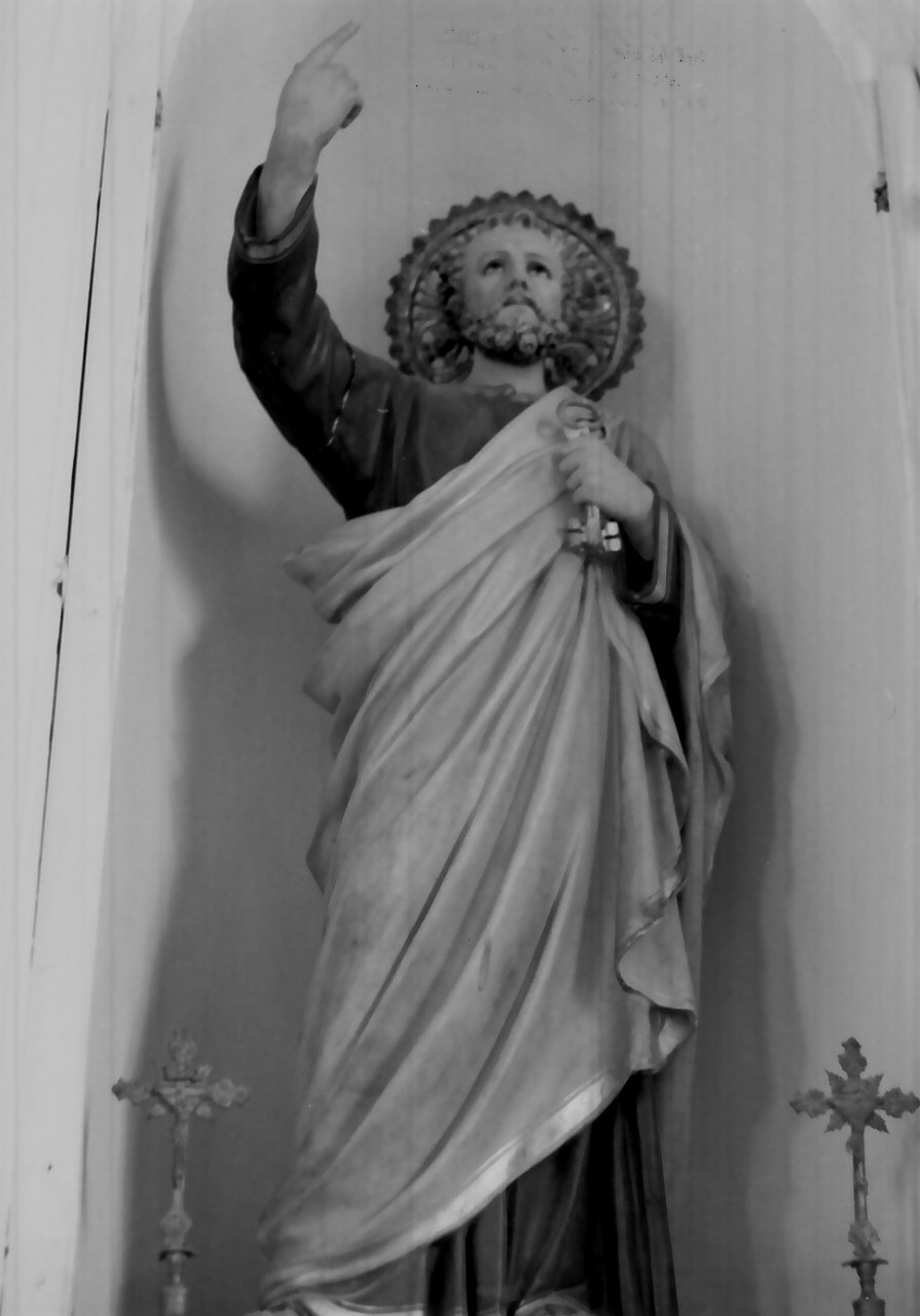 San Pietro (statua, opera isolata) - bottega Italia meridionale (fine/inizio secc. XIX/ XX)