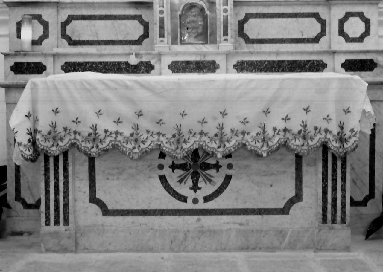 tovaglia d'altare, serie - manifattura calabrese (ultimo quarto sec. XIX)