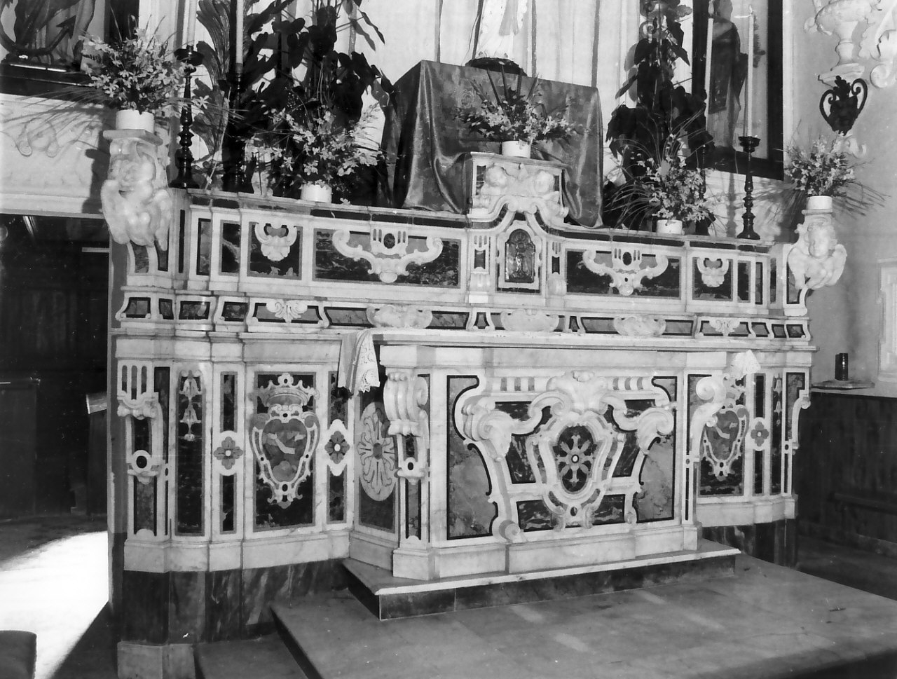 altare maggiore, opera isolata - bottega napoletana (seconda metà sec. XVIII)