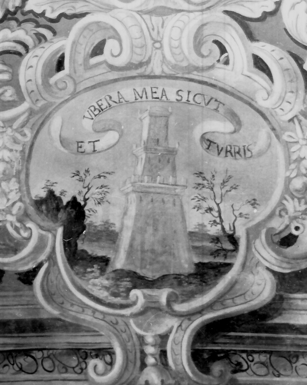torre di David (dipinto, elemento d'insieme) - ambito Italia meridionale (inizio sec. XVIII)