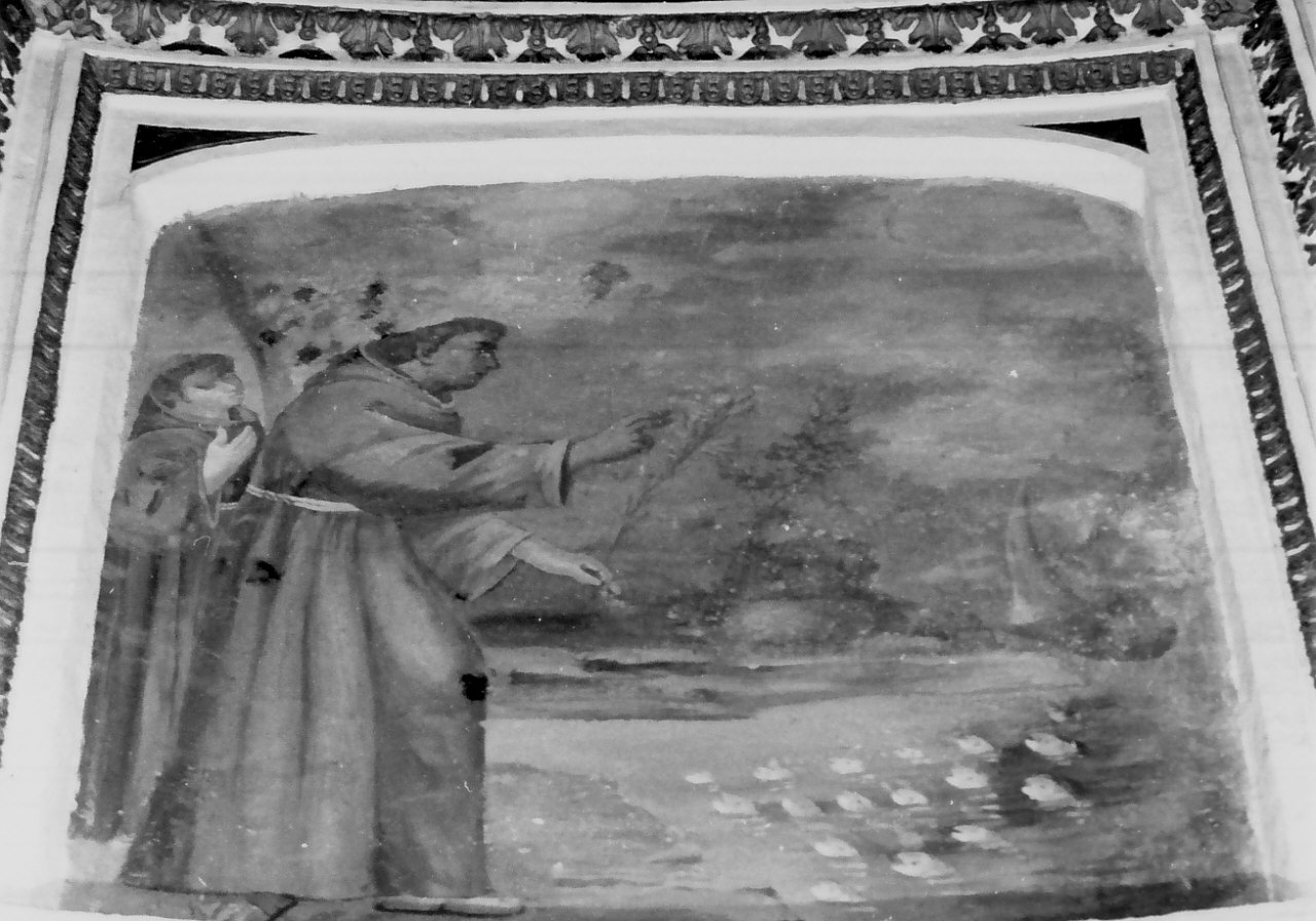 Sant'Antonio da Padova predica ai pesci (dipinto, elemento d'insieme) - ambito Italia meridionale (metà sec. XVIII)