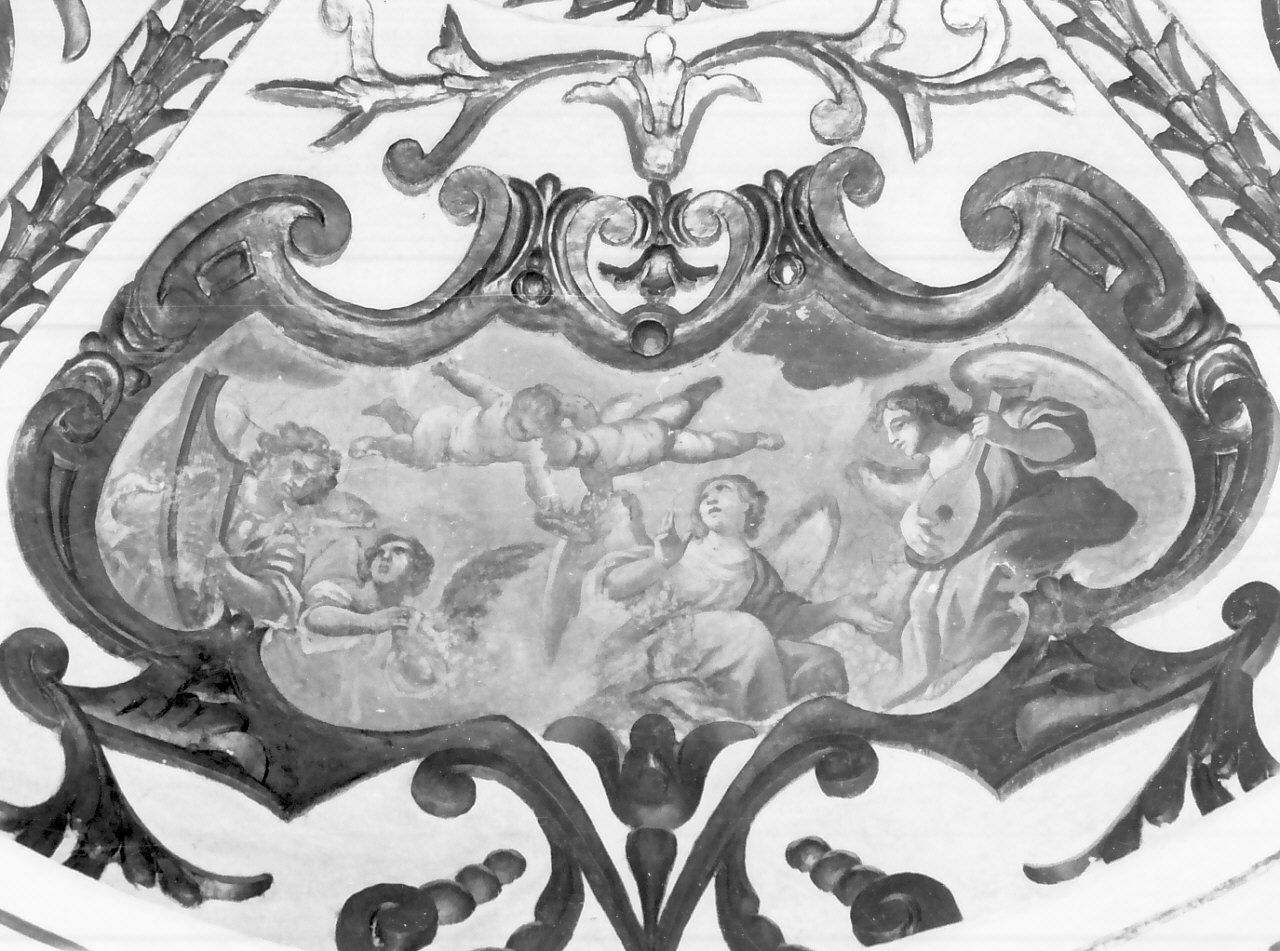 gloria di angeli (dipinto, elemento d'insieme) - ambito Italia meridionale (metà sec. XVIII)