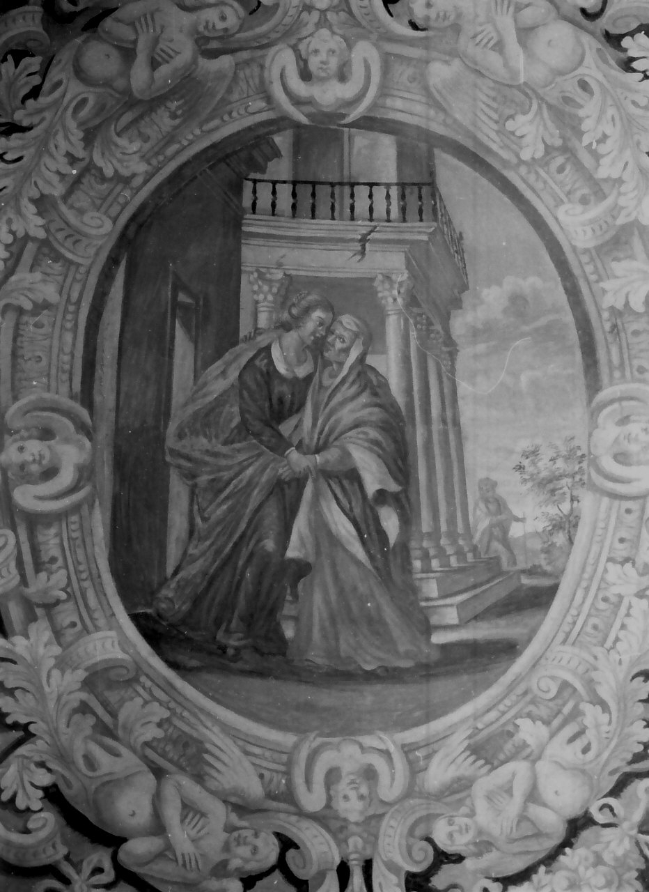 visitazione (dipinto, opera isolata) - ambito Italia meridionale (inizio sec. XVIII)