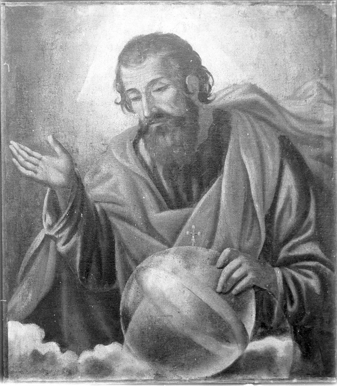 Dio Padre benedicente (dipinto, opera isolata) - ambito Italia meridionale (seconda metà sec. XVIII)