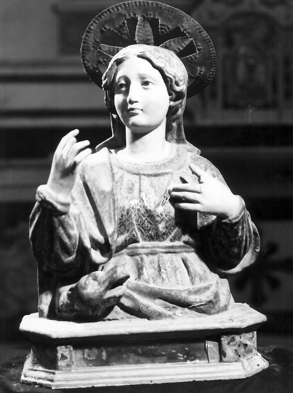 Santa martire (reliquiario - a statua, opera isolata) - bottega Italia meridionale (sec. XVIII)