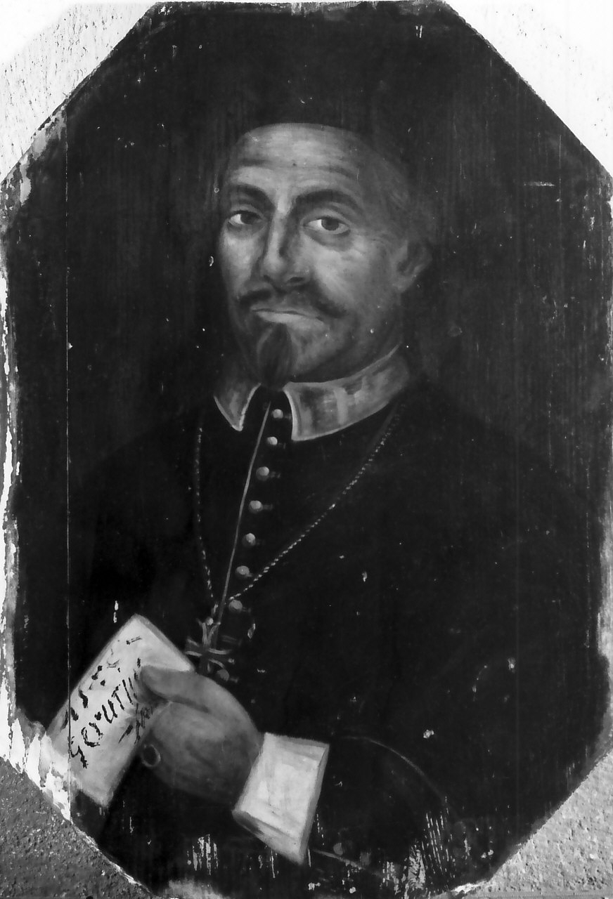 Pseudoritratto del Vescovo Ceruto, ritratto di ecclesiastico (dipinto, opera isolata) - ambito Italia meridionale (sec. XVII)