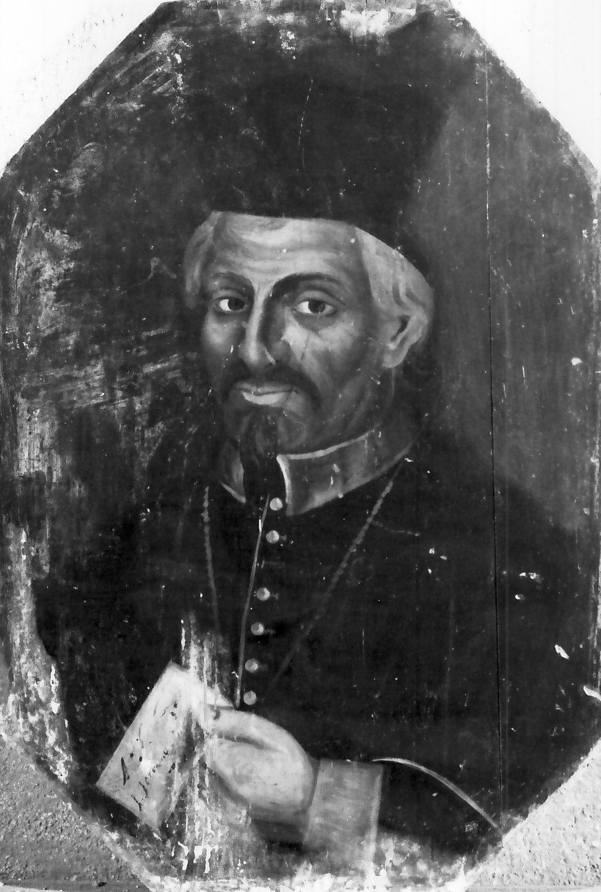 Pseudoritratto del Vescovo Giordano, ritratto di ecclesiastico (dipinto, opera isolata) - ambito Italia meridionale (sec. XVII)