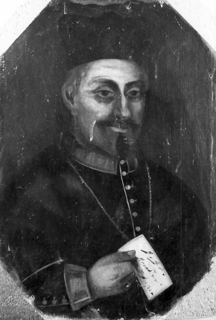Pseudoritratto del Vescovo Francesco Roberto, ritratto di ecclesiastico (dipinto, opera isolata) - ambito Italia meridionale (sec. XVII)