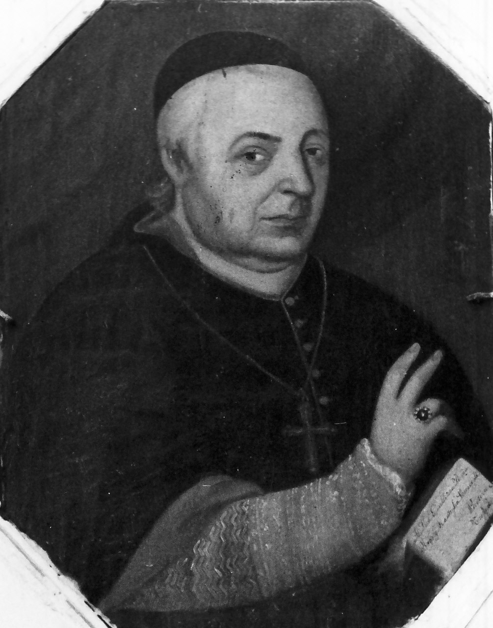 Ritratto di Mons. Nicola Antonio Montiglia, ritratto di ecclesiastico (dipinto, opera isolata) - ambito Italia meridionale (sec. XIX)
