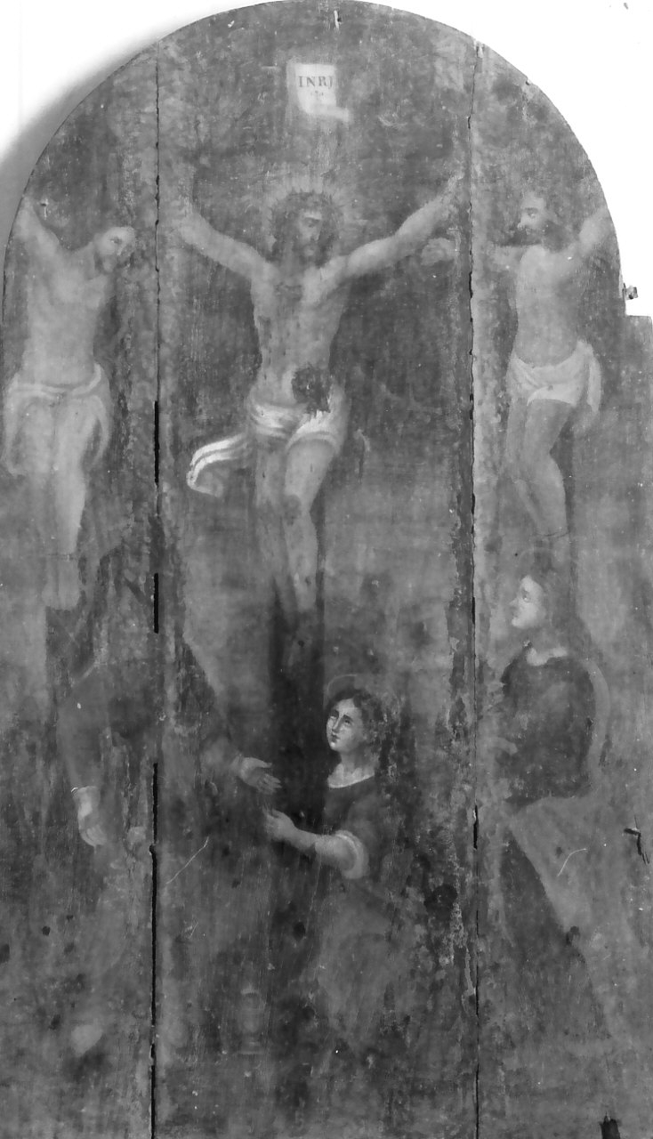 crocifissione di Cristo (dipinto, opera isolata) - ambito Italia meridionale (fine/inizio secc. XVII/ XVIII)