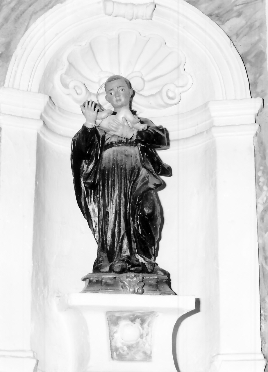 Santo gesuita (statua, opera isolata) - bottega calabrese (sec. XVIII)